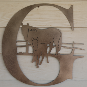 G Horse Monogram
