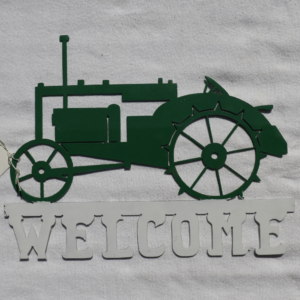Tractor Welcome Sign